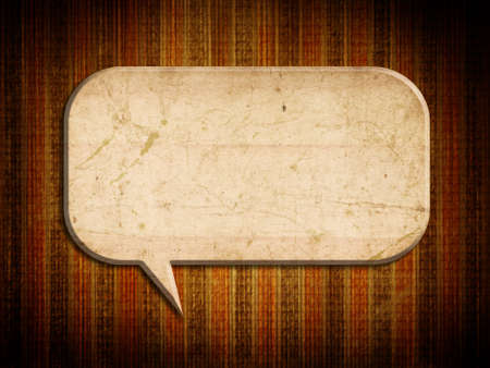 blank speech bubble on Striped colorful backgroundの写真素材
