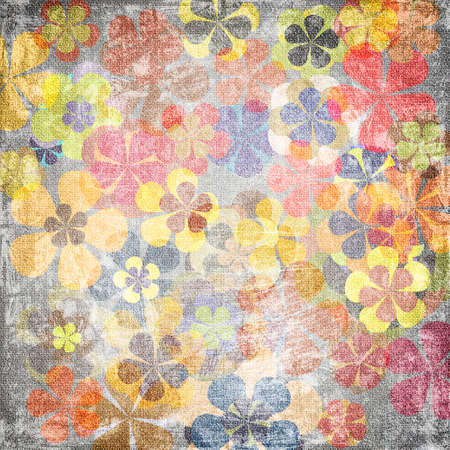 art grunge vintage floral backgroundの写真素材