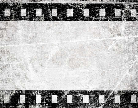 grunge film stripe with place for textの写真素材