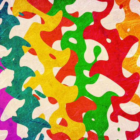 colorful background with waved stripesの写真素材