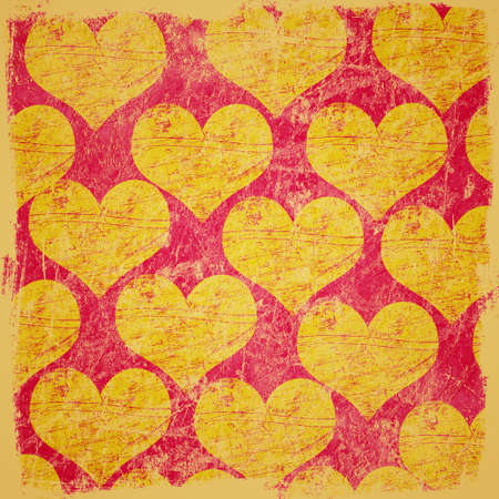 grunge scratched hearts backgroundの写真素材