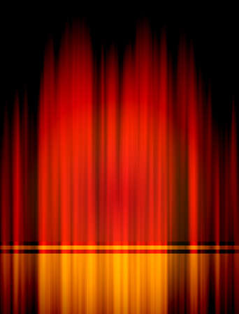 red theater curtian with lightingの写真素材