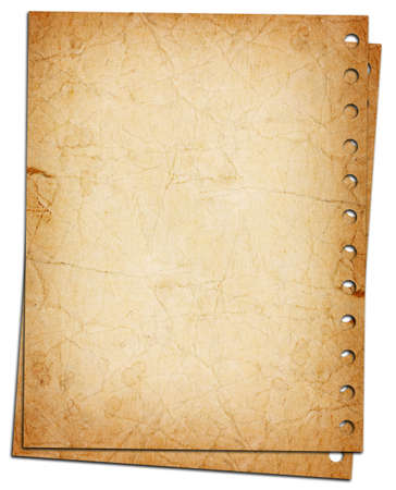 blank sheet of paper isolated on whiteの写真素材