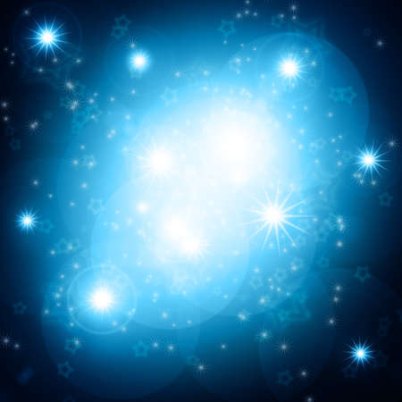glowing background with starsの写真素材