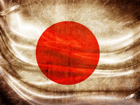Grunge flag series - Japanの写真素材