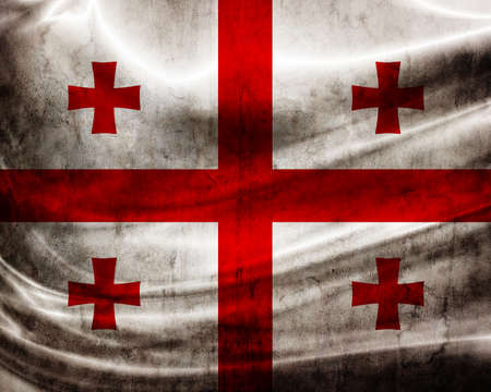 Grunge flag Georgiaの写真素材