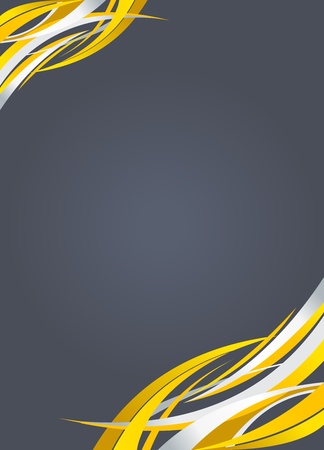 Yellow abstract template for advertising brochure  Element for modern design  のイラスト素材