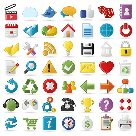 Internet, Website icons Setのイラスト素材