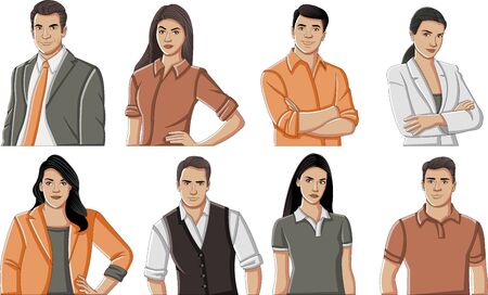 Group of young business people.のイラスト素材