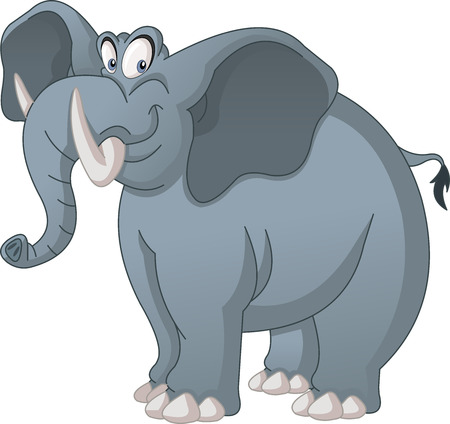 Cartoon cute elephant.のイラスト素材