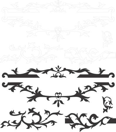 Vintage design elementsのイラスト素材