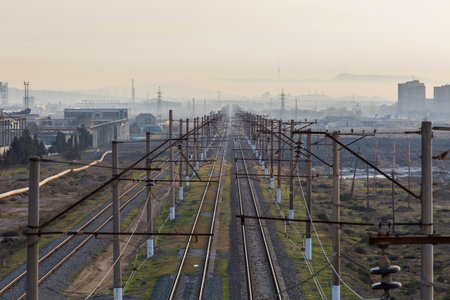 Railway in industrial zone