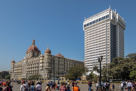 Mumbai, India - February, 25th, 2017. The Taj Mahal Palace Hotelのeditorial素材