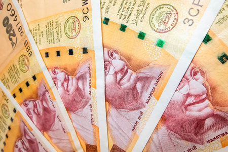 200 Indian rupees, new notes.