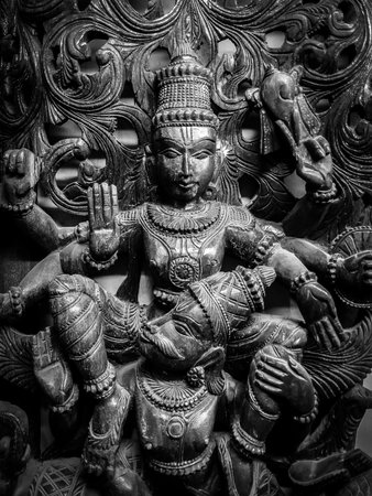 Tirupati, India - Circa January, 2018. Sri Venkateswara Museum Of Temple Art in Tirupati, India.のeditorial素材