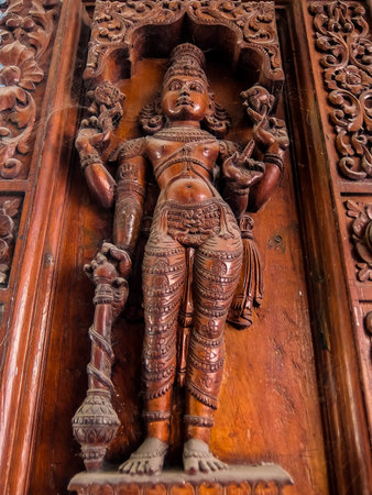 Tirupati, India - Circa January, 2018. Sri Venkateswara Museum Of Temple Art in Tirupati, India.のeditorial素材