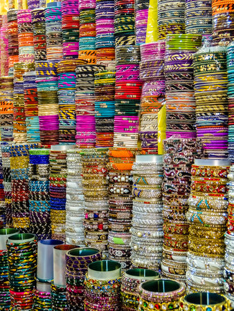Tirupati, India - Circa January, 2018. Souvenir shop near Balaji temple at Tirumala hill. The most visited place of Hindu pilgrimage. Sri Venkateswara Swamy Vaari Temple, Tirumala, Tirupati.のeditorial素材