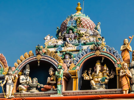 Kanchipuram, India - Circa January, 2018. View of Ramanatha Eswarar in Kanchipuram.のeditorial素材