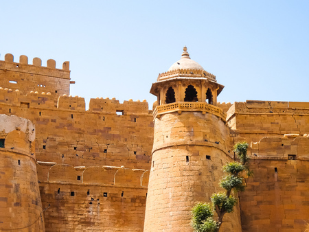 Architecture of  Jaisalmer fort, Rajasthan, India.の写真素材