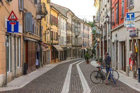 Gorizia, Italy - Circa August 2018. Beautiful architecture of Gorizia city centre.の写真素材
