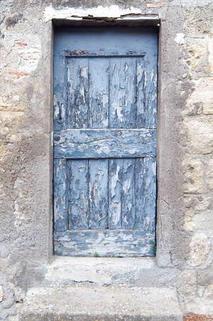 Old weathered wooden door.の写真素材