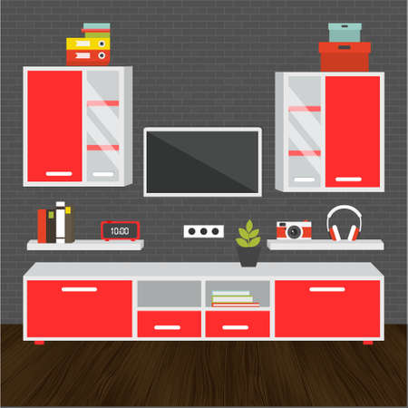 Modern living room vector for your ideasの写真素材