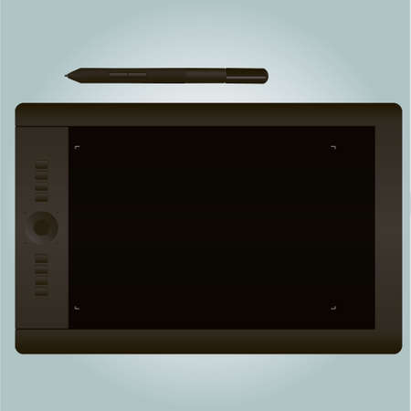 Realistic drawing tablet vector for your ideasの写真素材