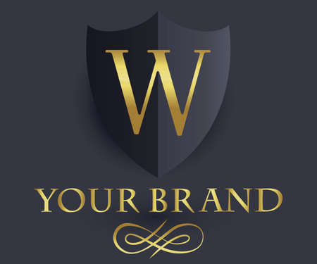 Luxury Gold Brand Logo Badge vector conceptの写真素材