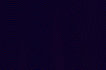 Business card wave lines background with dark red color vector illustrationのイラスト素材