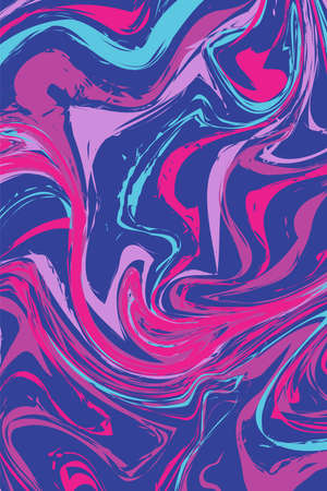 Concept of Hand Drawn Liquid marble poster cover vectorのイラスト素材
