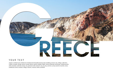 Collage of images from Greeceの写真素材