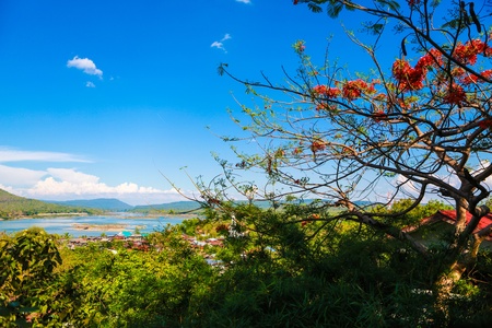 Two Color Riverの写真素材