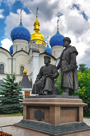Annunciation Cathedral of the Kazan Kremlin. Russiaの写真素材