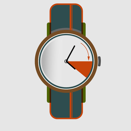 Time change spring day saving one hour forward icon.のイラスト素材