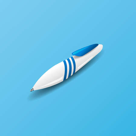 Pen, Pencil, Marker Set Of Corporate Identity And Branding Stationery Templates. Illustration Isolated On White Background. Mock Up Template Ready For Your Design. Vectorのイラスト素材