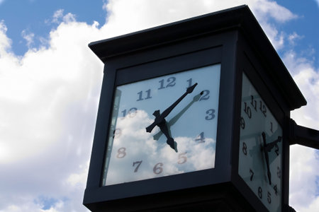 Bank Clock の写真素材