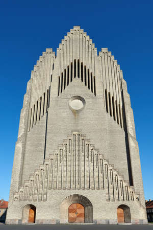 Grundtvigs Church located in the Bispebjerg district of Copenhagen, Denmarkの写真素材