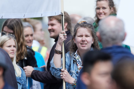 Copenhagen, Denmark maj 2019 - The Peopleâ€™s Climate March in Copenhagen