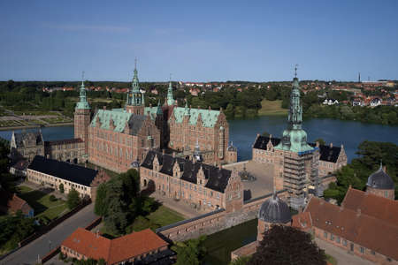 Frederiksborg Palace located in Hilleroed in Denmarkのeditorial素材