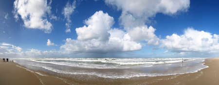 Large beach panoramaの写真素材