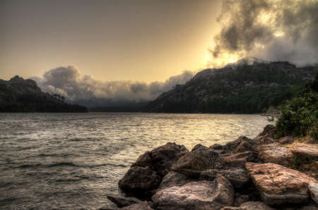 Storm lakeの写真素材