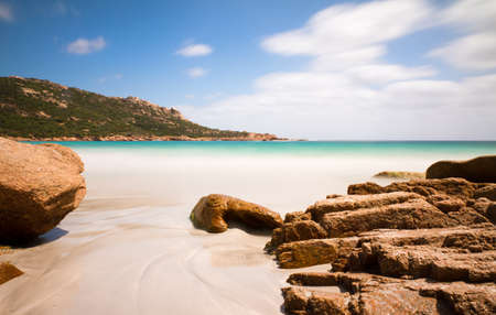 Serene beach on Corsicaの写真素材