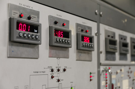 Control board with digital meters