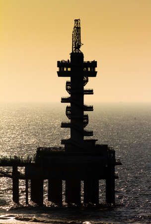 Silhouette of the pier of Scheveningen, the Netherlands のeditorial素材