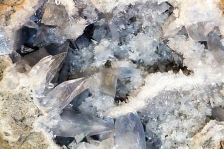 Celestine or celestite, found in Madagascarの写真素材