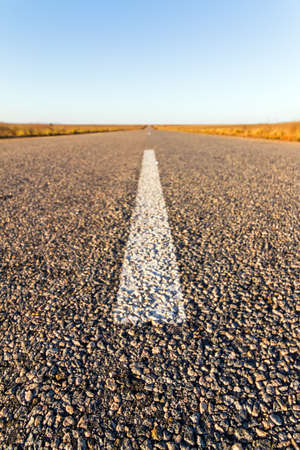 Beautiful image of a road in the middle of nowhere in Madagascarの写真素材