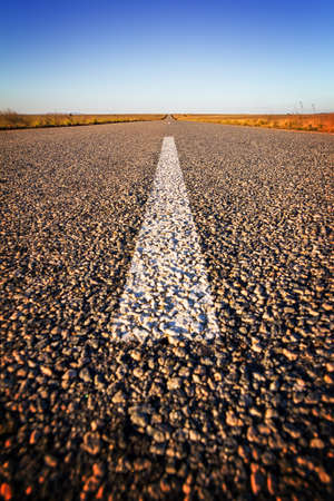 Beautiful image of a road in the middle of nowhere in Madagascarの写真素材