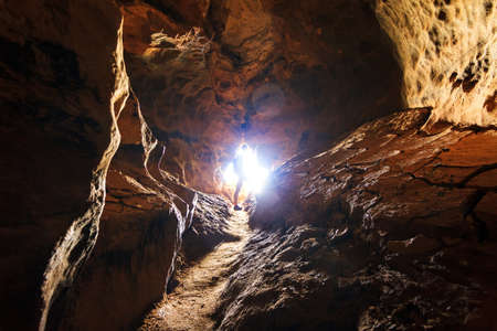 Beautiful cave in Tsingy de Bemahara strict nature reserve, Madagascarの写真素材