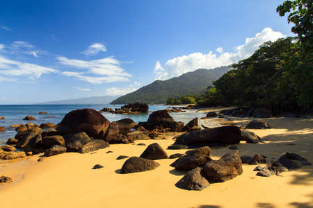 Beautiful view of the beach of Masoala National Park in Madagascarの写真素材