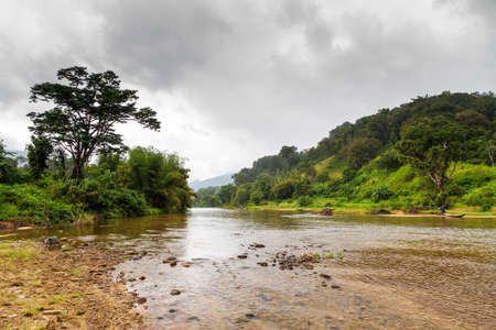 River landscape in Masoala National park Madagascar a UNESCO heritage siteの写真素材